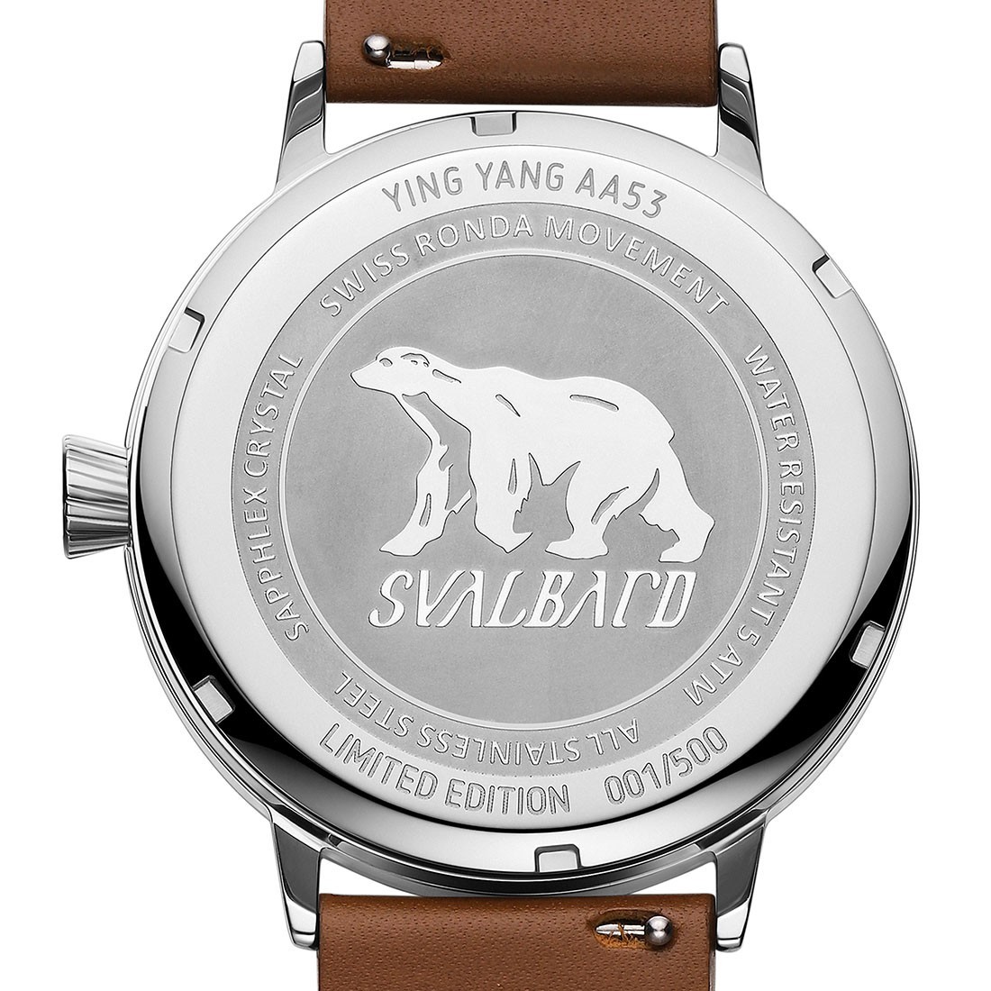 Svalbard YIN YANG 24h Swiss Quartz Steel White Black Men’s Watch