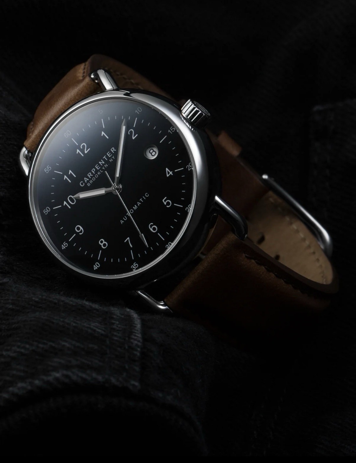 Carpenter Brooklyn Field Watch Black Dial Automatic Unworn Full Set