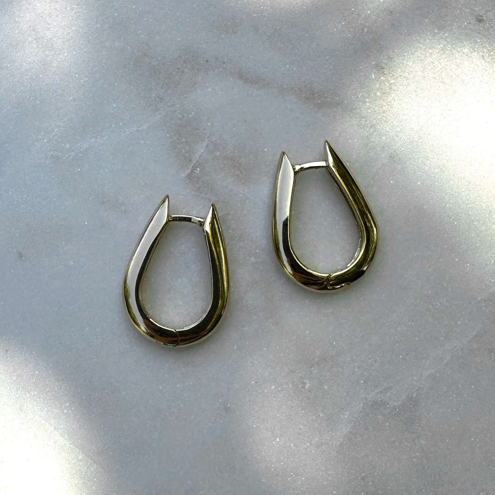 18K Gold Filled Chic U-Shaped Hoop Earrings