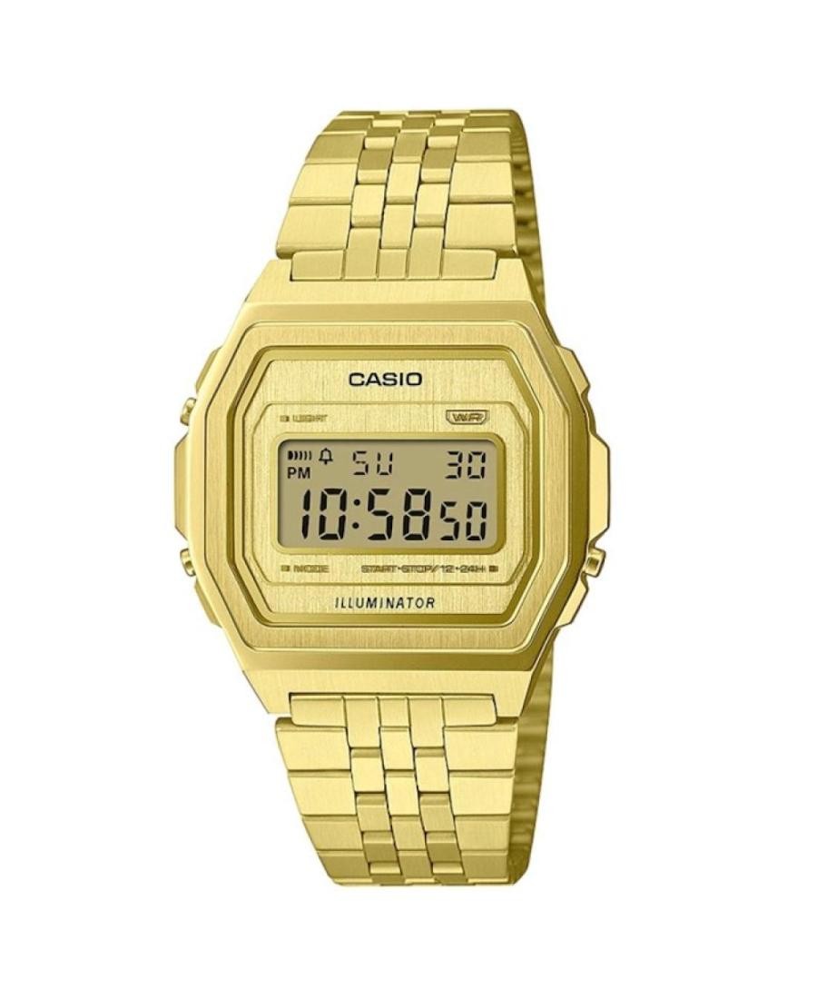 CASIO Women Digital Quartz Casual Watch Classic Dress Gold color Dial Waterproof