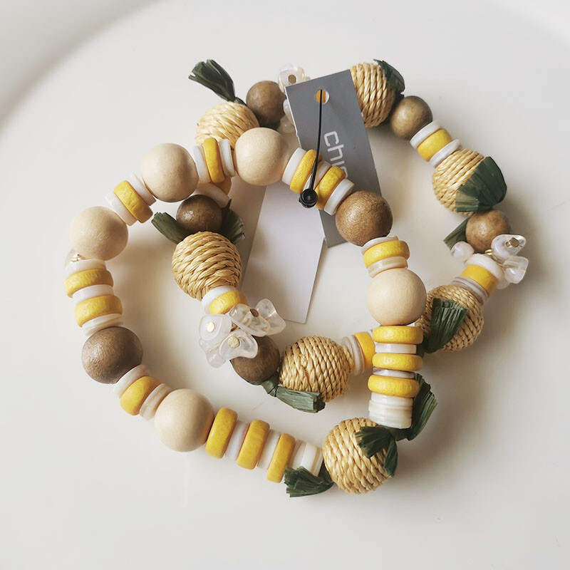 New 2pcs Chicos Beads Stretch Bracelet Gift Fashion Women Party Holiday Jewelry