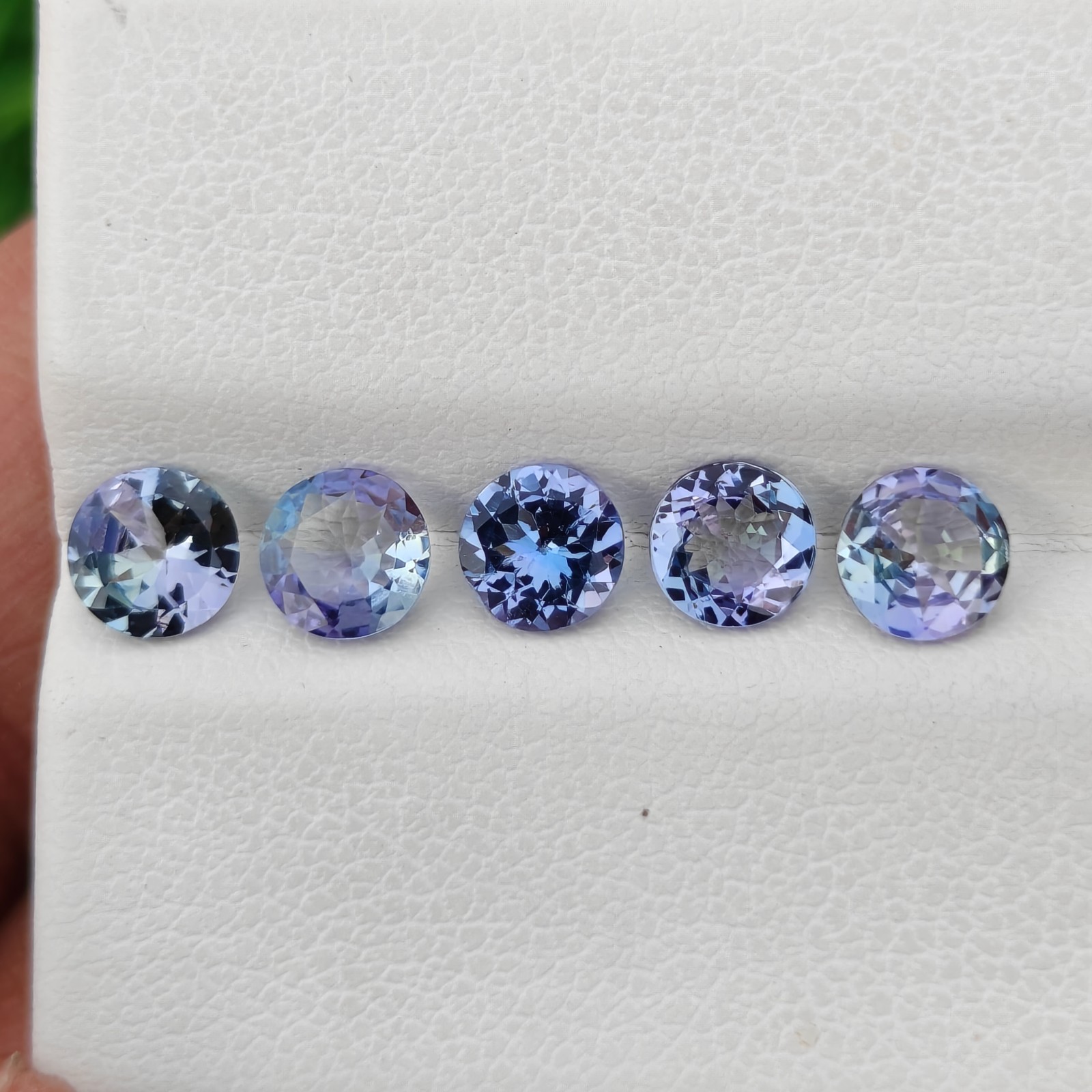 Bio colour tanzanite round gemstone 5mm lot loose gemstone for jewelry making