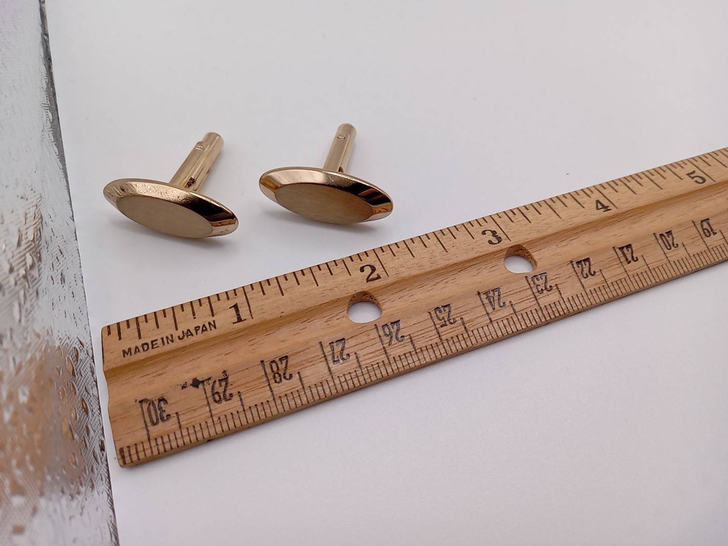 Pair Of Vintage Hickok USA Gold Tone Cufflinks Casual Business