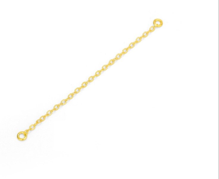 5cm/2″ S925 Sterling Silver Extension Chain for Necklace Extender Earrings Link