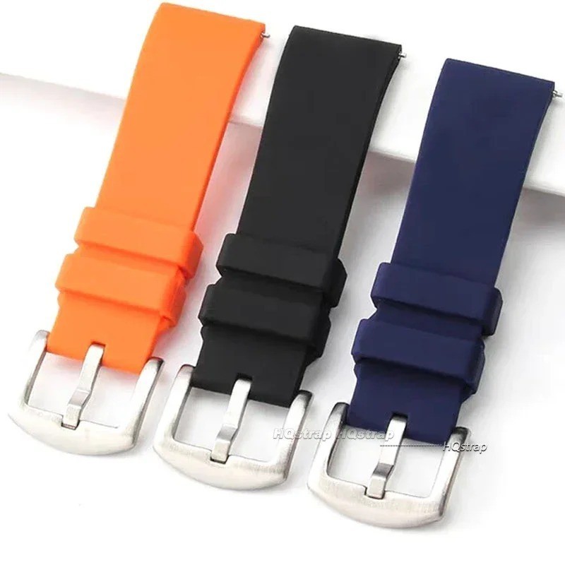 18mm 20mm 22mm Soft Silicone Watch Band Divers Replacement Strap Quick Release