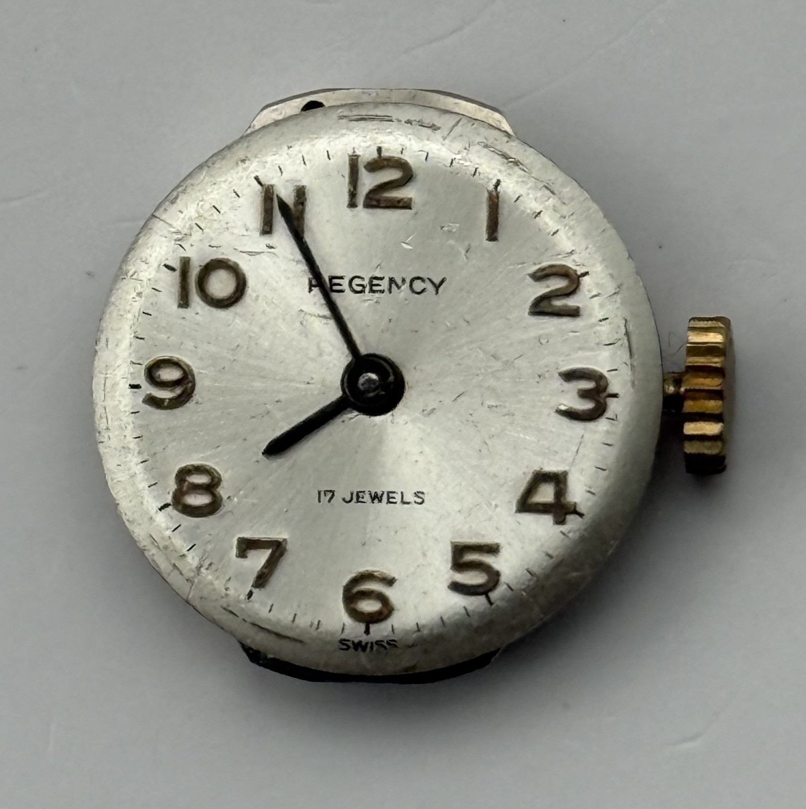 FHF 69-21 Watch Movement Regency 17 Jewels Swiss Manual Wind Parts Repair 15.3mm