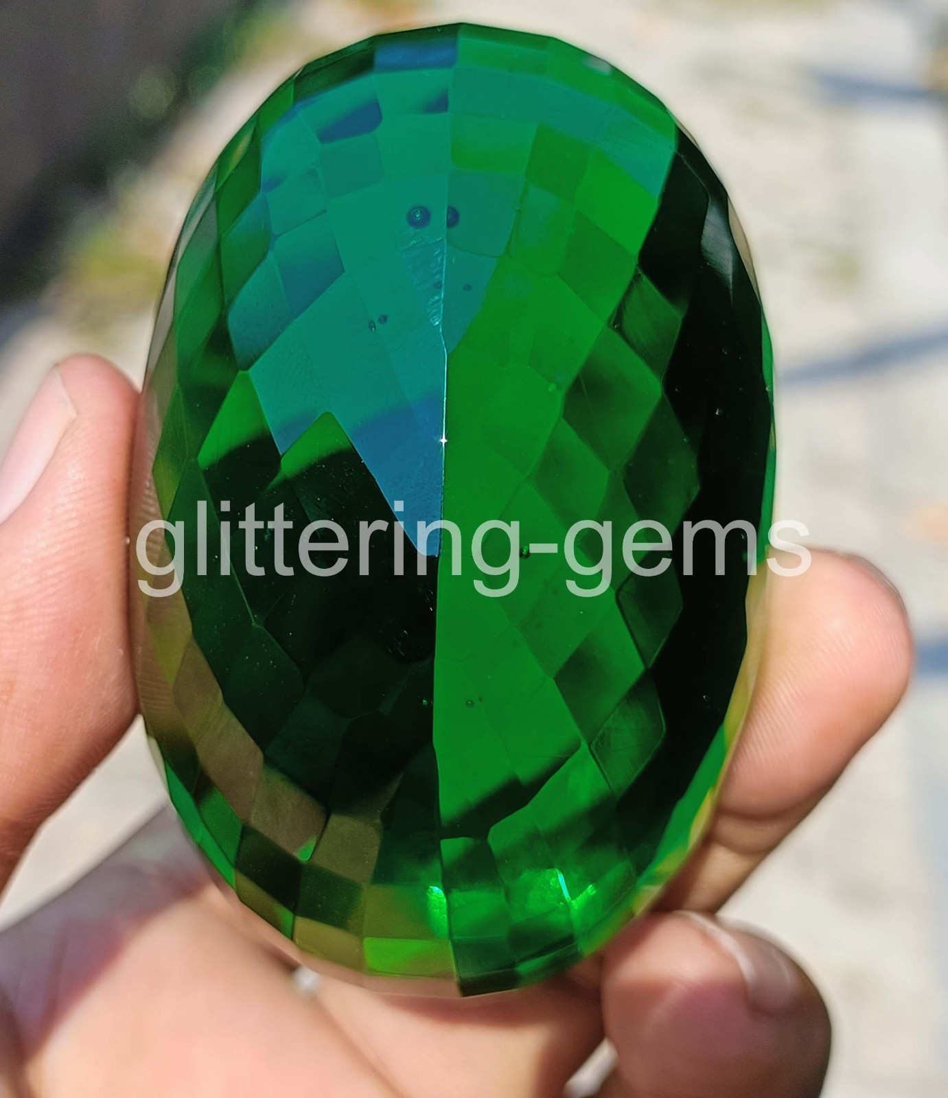 Best Natural Green Emerald Certified 1000 Ct Oval Shape IGL- Loose Gemstone 6YHD