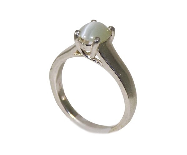 19thC Antique 1¼ct Chrysoberyl Cat’sEye+Silver Ring: Ancient Rome Evil Eye Guard