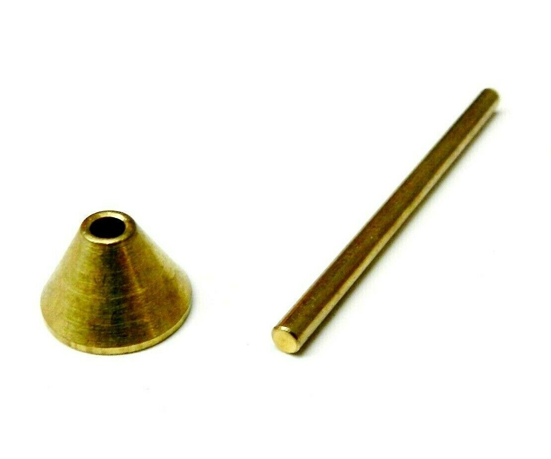 Brass Sprue Former Cone & Rod Mandrel for Jewelry Mold Making Wax Injection 3pc