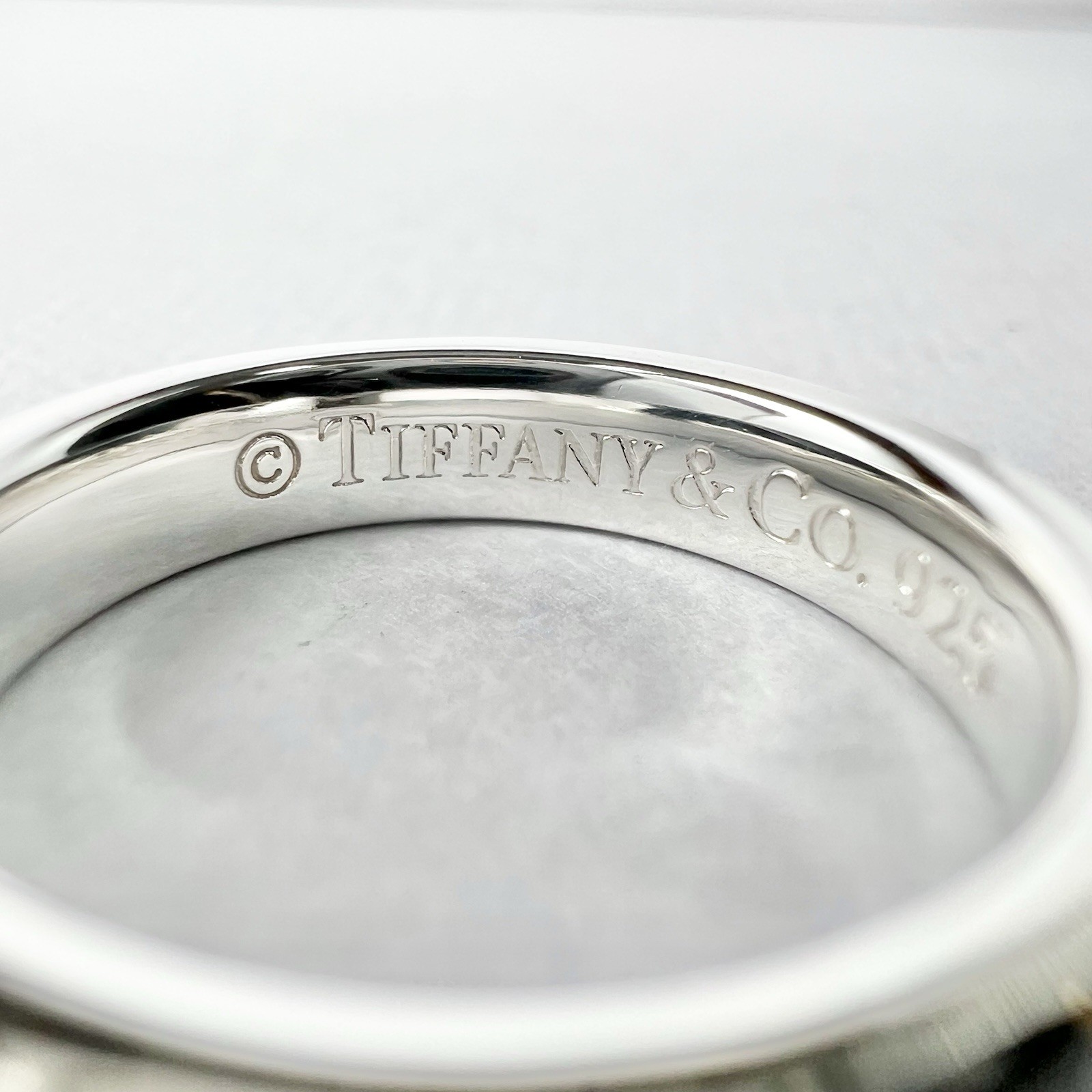Tiffany & Co. 1837 Narrow Ring US 4.25 – 4.5 Sterling Silver 925 DWQ585