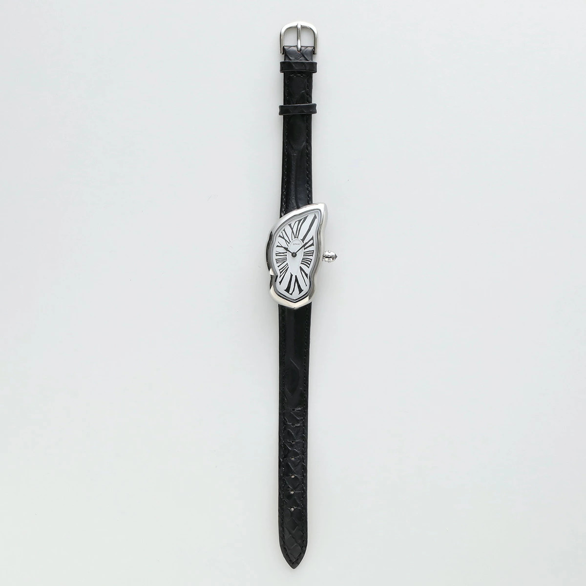 Laphont Melting Watch Large Analog Japanese Gold or Silver or Silver Black