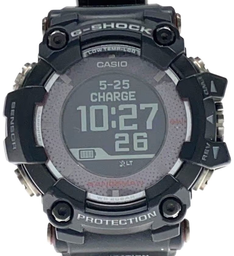 Casio G-Shock Rangeman GPR-B1000-1JR Solar GPS Digital Watch Black Resin Used