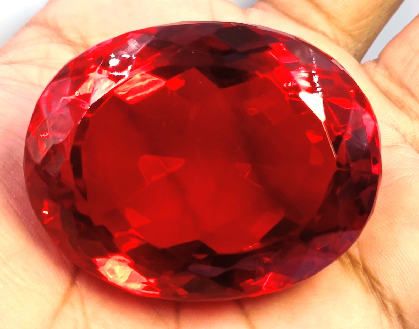 Brilliant Quality 403.0 Ct Natural Red Ruby Oval Shape IGL Gemstone 6FHR
