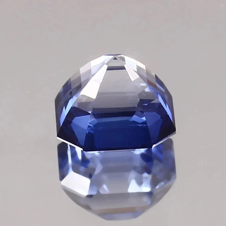 10.50 Ct+ Natural Kashmiri BLUE Sapphire Certified Loose Asscher Cut Gemstone