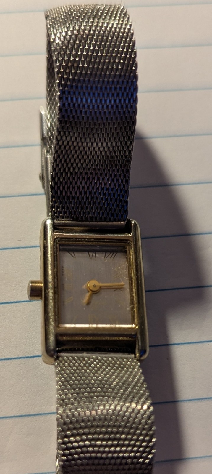 Vintage Two-toned Skagen Ladies’ Dress Cocktail Mesh Band Watch Not tested