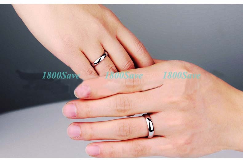18K White Gold Filled Classic Comfort-Fit Round Edge Band Ring Size, 6-12 R253