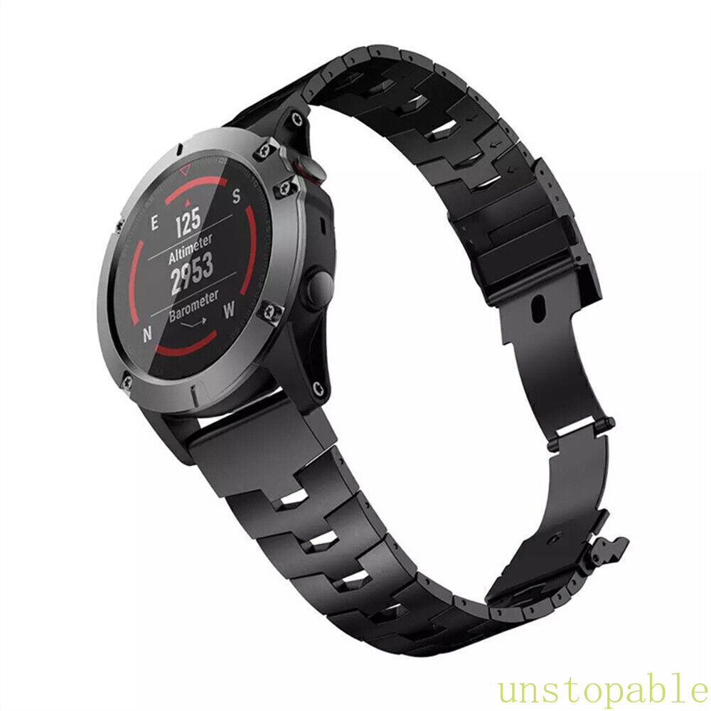 For Garmin Fenix 7X 7 6 6X 5 5X 3 Titanium Quick Metal Watch Band Strap 22/26mm