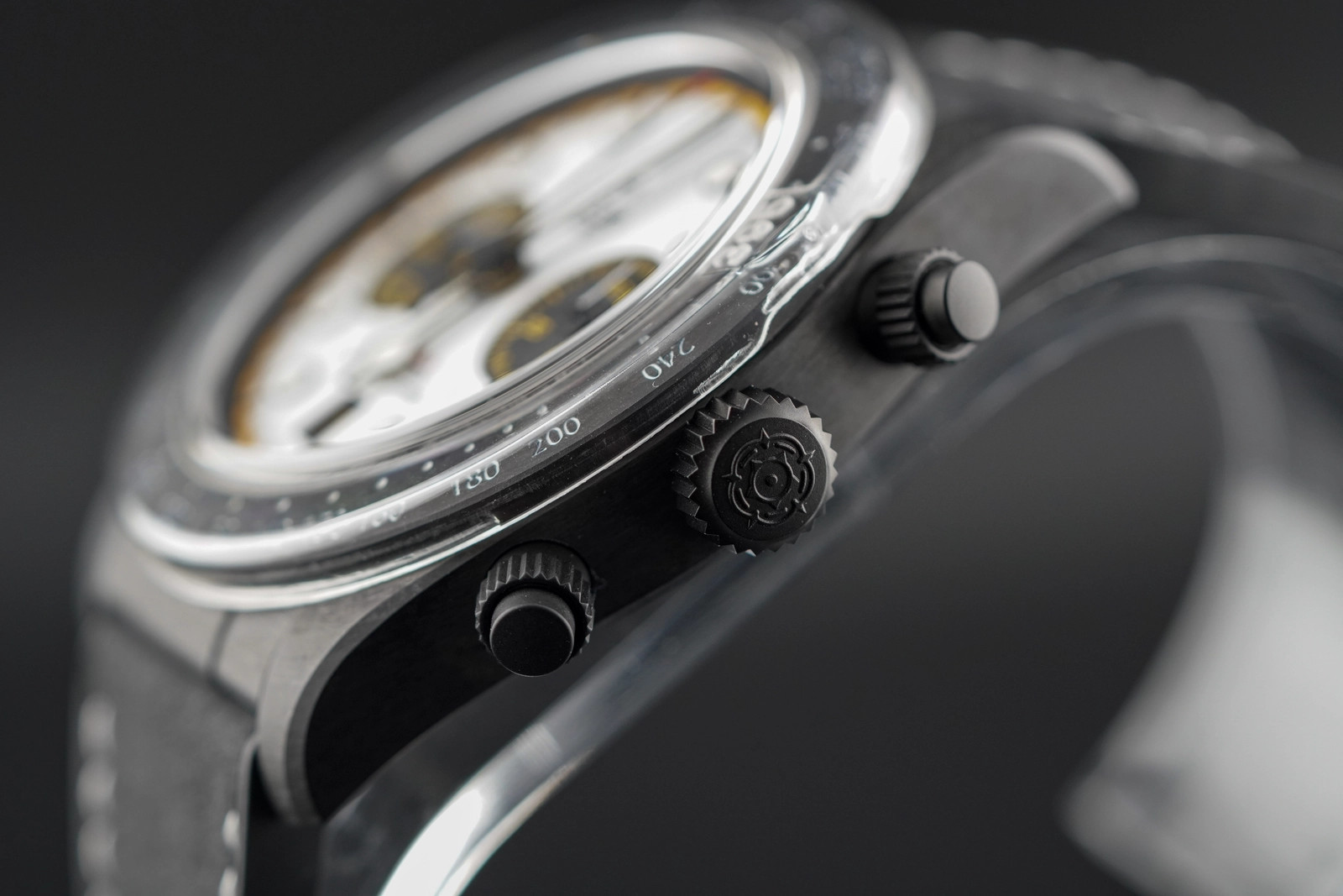 Tudor Black Bay Chrono White Hybrid Rubber Leather Strap M79377KN Complete 2026