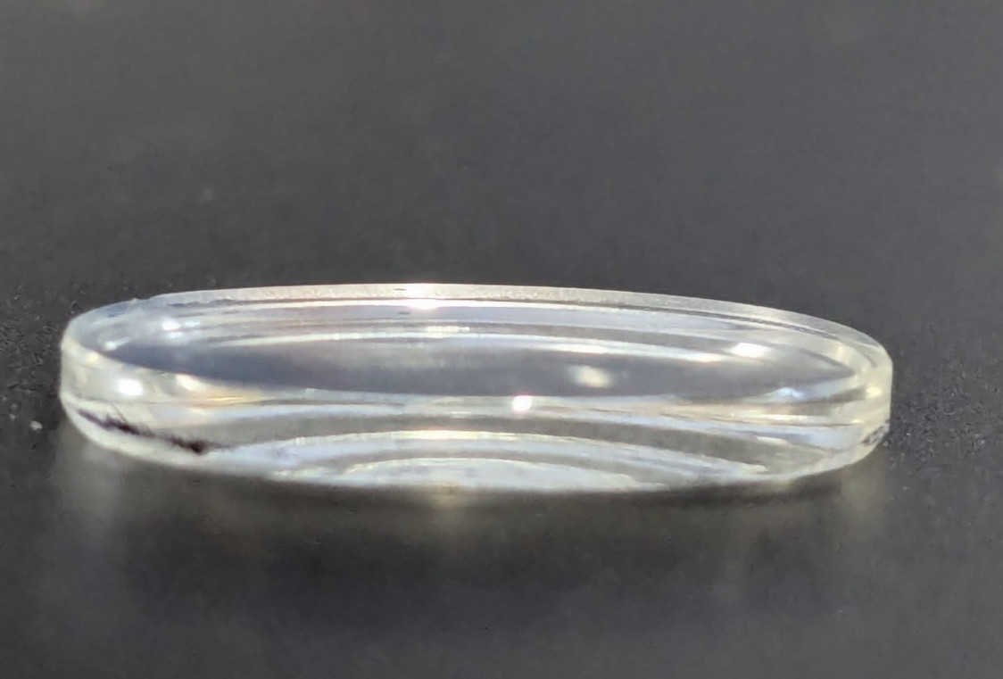 NOS Glass Watch Crystal for Hamilton Ladies 15.0mm x 13.7mm – Oval