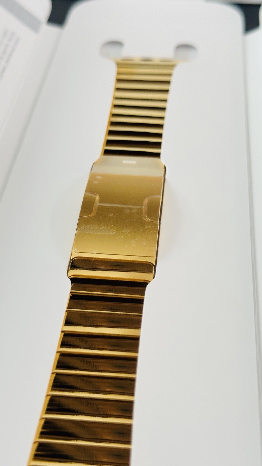 Original Custom 24K Gold Plated 4445 49 Apple Polished Link Band For Apple Watch