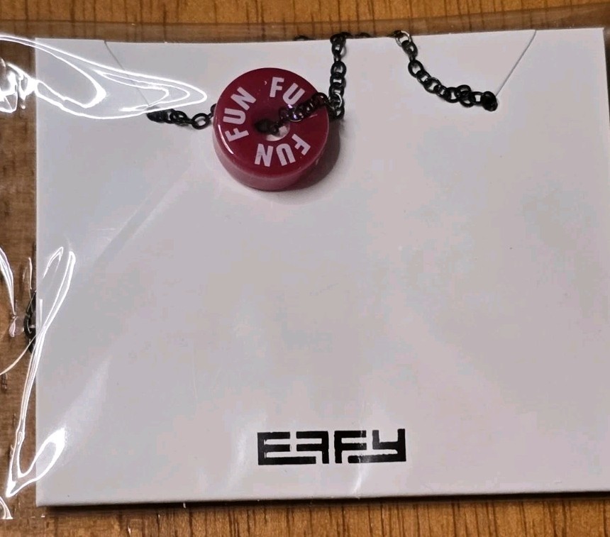 Effy Carnival Cruise Red FUN Ships Charm Barrel Necklace Black Chain Set Of 2