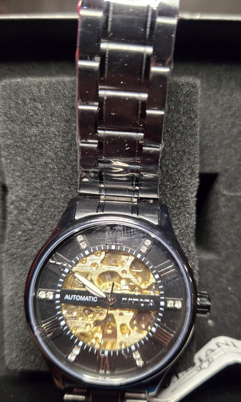Invicta Men’s Automatic Skeleton Dial Stainless Steel Bracelet Wristwatch