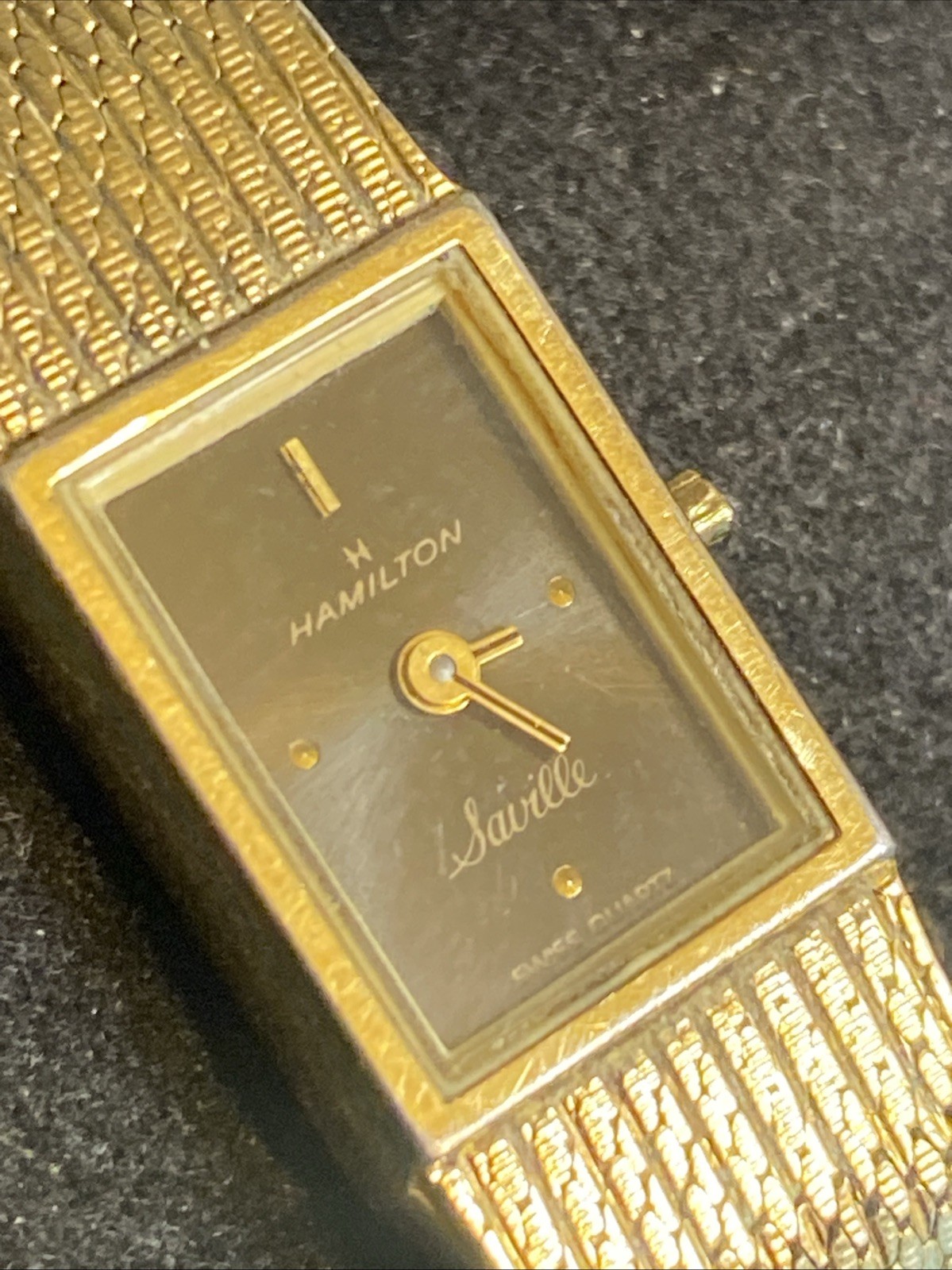 Hamilton Saville Watch Beautiful Milanese Bracelet 8180 Parts Only None Running