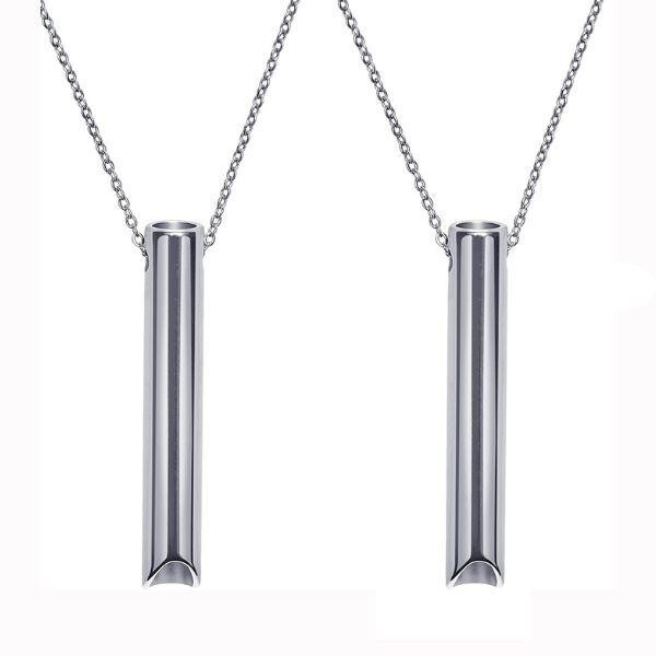 2PCS Breathing Necklace for Anxiety Relief, Mental Fatigue Relief, Quit Smoking