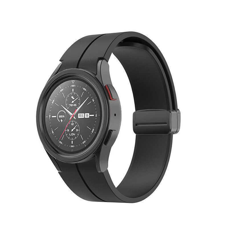 Magnetic Silicone Band Strap For Samsung Galaxy Watch 6 40mm 44mm Classic 43/47