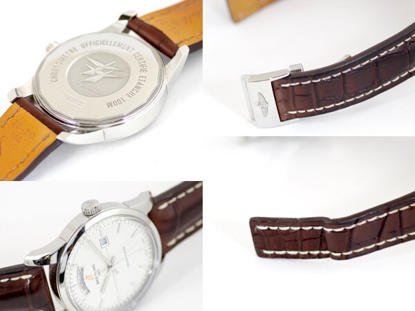 BREITLING Transocean A45310 Silver Dial SS Men’s Automatic