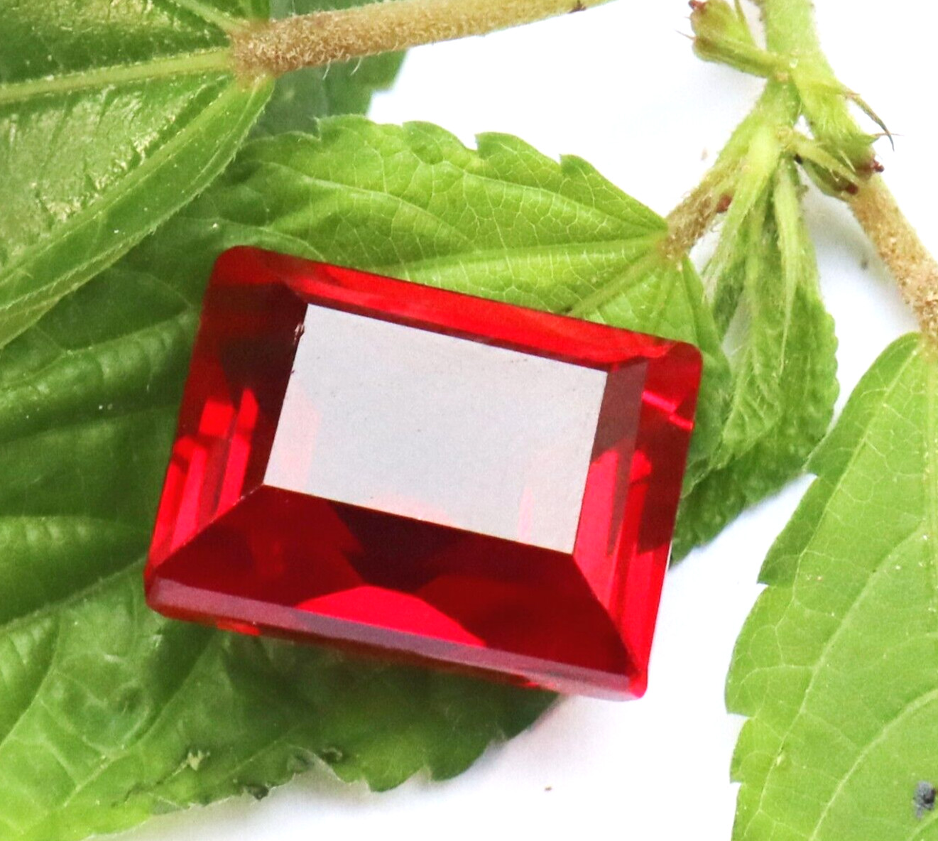 10 -12 CT BURMA Pigeon Blood Red Ruby Certified Loose Gemstone Princess Cut