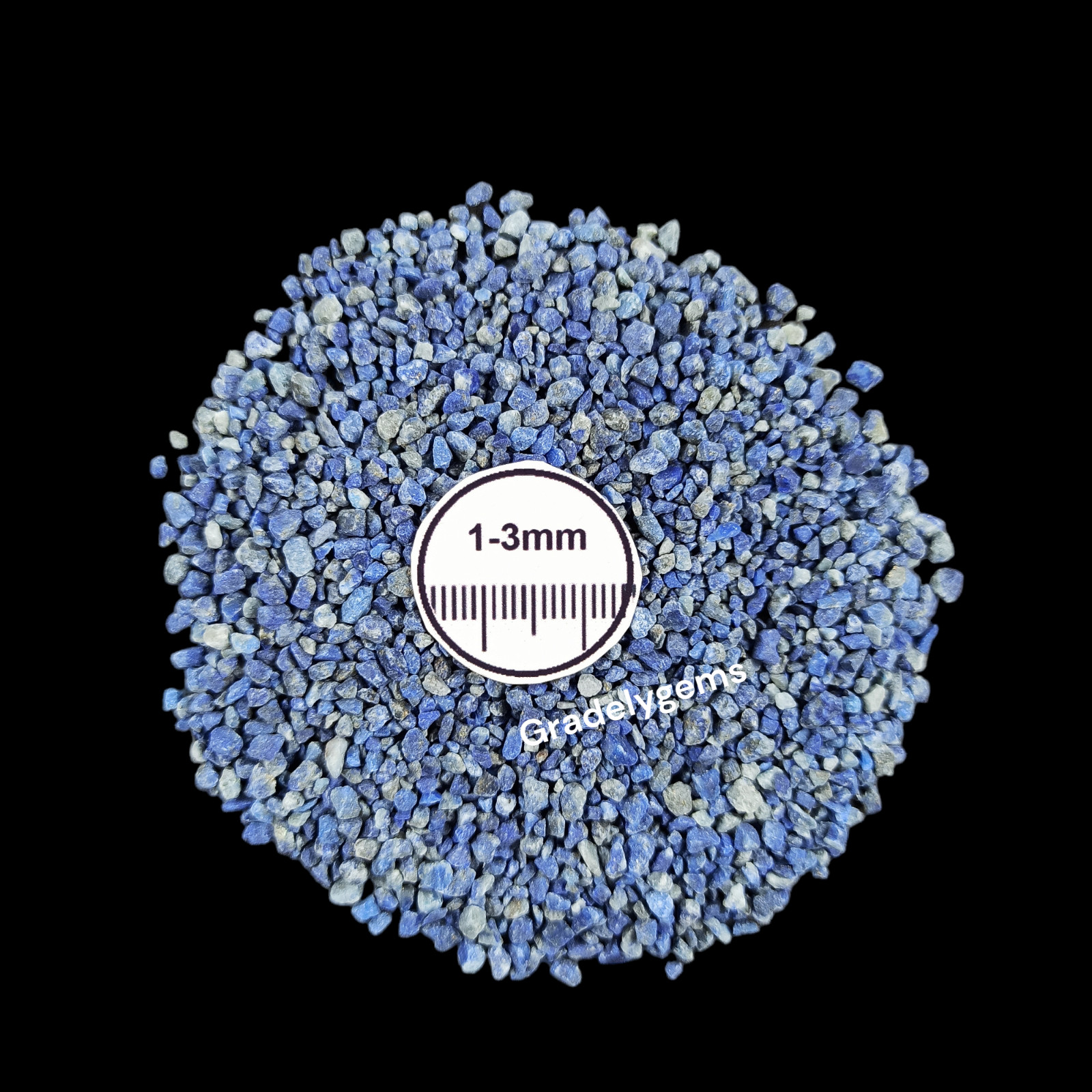 Lapis Lazuli Gemstone Crushed Powder – Royal Blue Radiance for Resin Art, Crafts