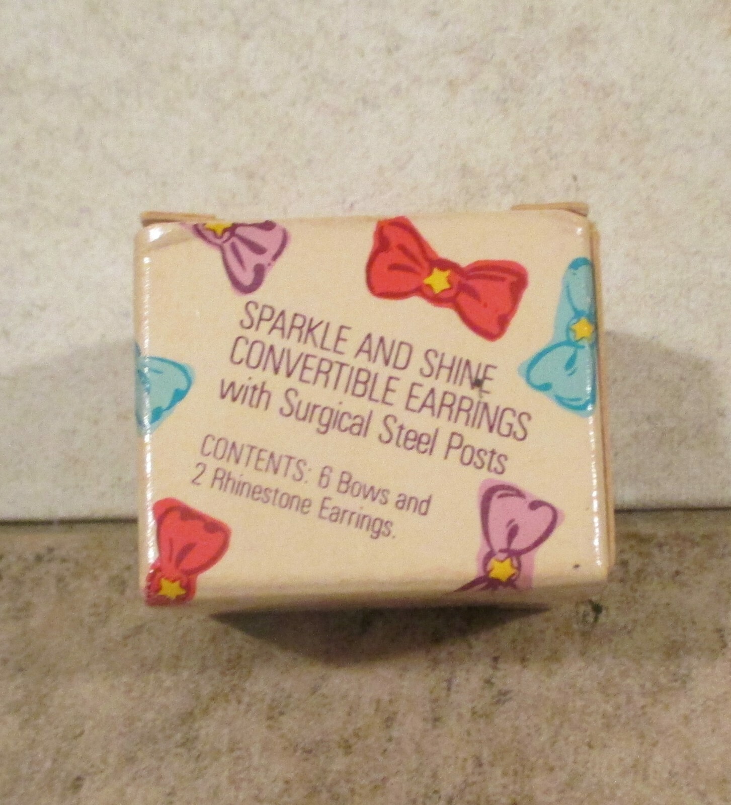 Avon 1988 Sparkle N Shine Convertible Children Girls Earrings