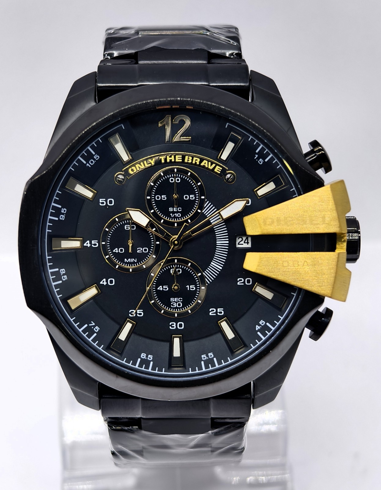 Fantastic Diesel 10 Bar ”ONLY THE BRAVE” Chronograph Quartz Men’s Wrist Watch