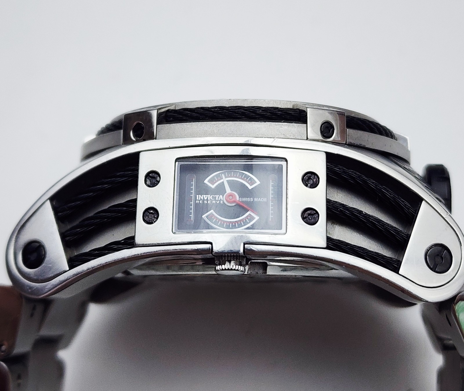Men’s SWISS OVERSIZED TRAVELER CHRONOGRAPH Watch INVICTA ” Bolt Zeus-Tria” 16955