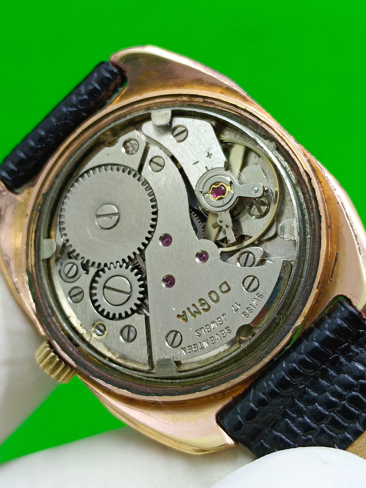 DOGMA watch INCABLOC 17 Jewels Mechanical Manual Date Indicator