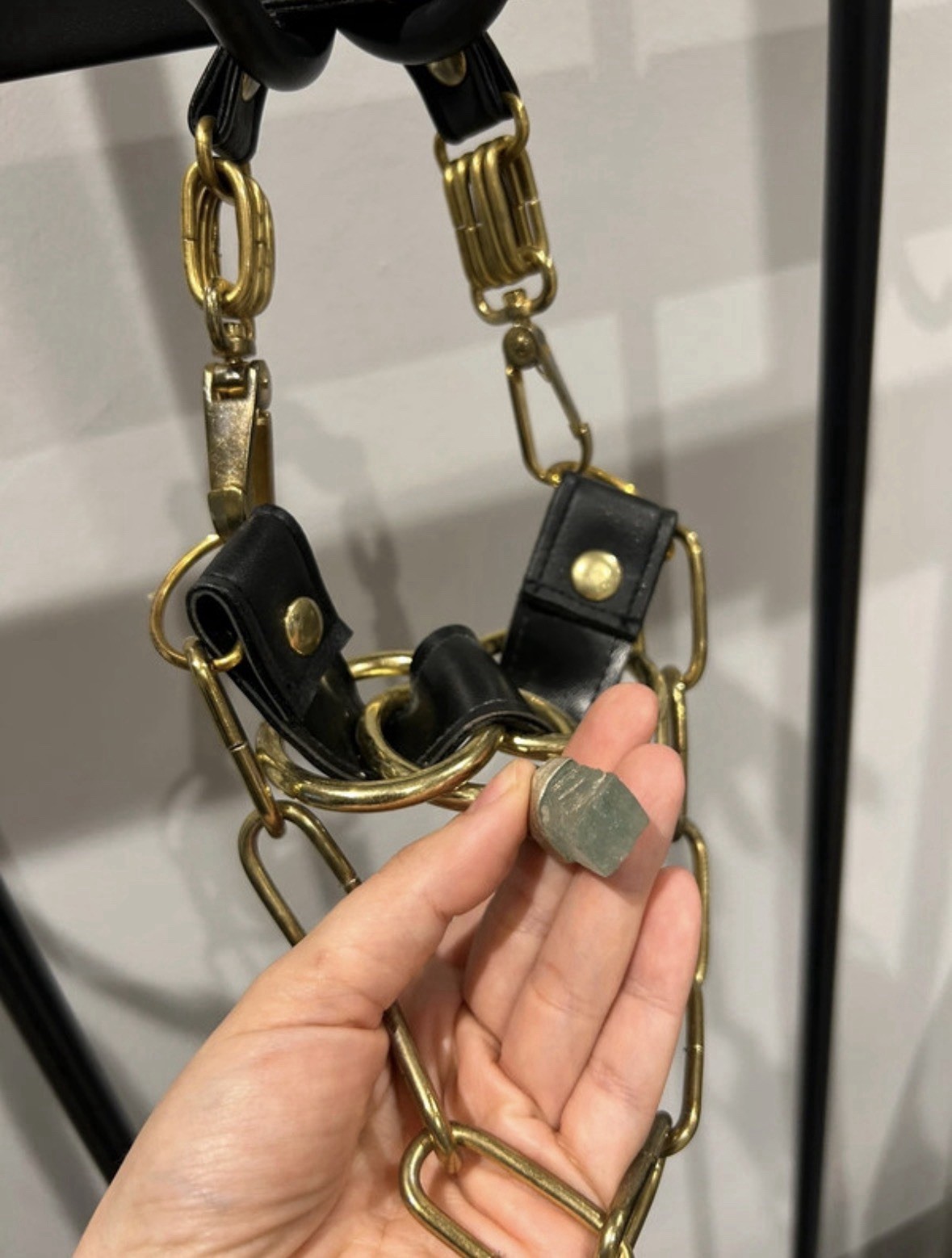 Tommy Vowles X Smith & Sun Aquamarine And Chain Infinity Vegan Leather Necklace