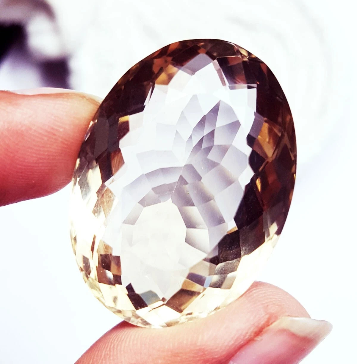 Loose Gemstone Natural Brazilian Smoky Quartz 66.40 Ct Certified With Free Gift