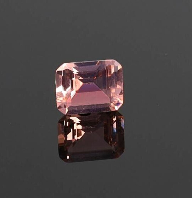 Natural Light Pink Morganite Emerald Cut Size 5-6Ct EGL Certified Loose Gemstone