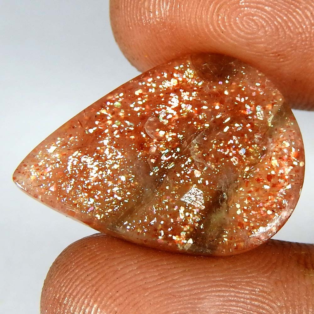 17.80 Ct Natural Red Iolite Sunstone Pear Cabochon 24x18x5 Loose Gemstone