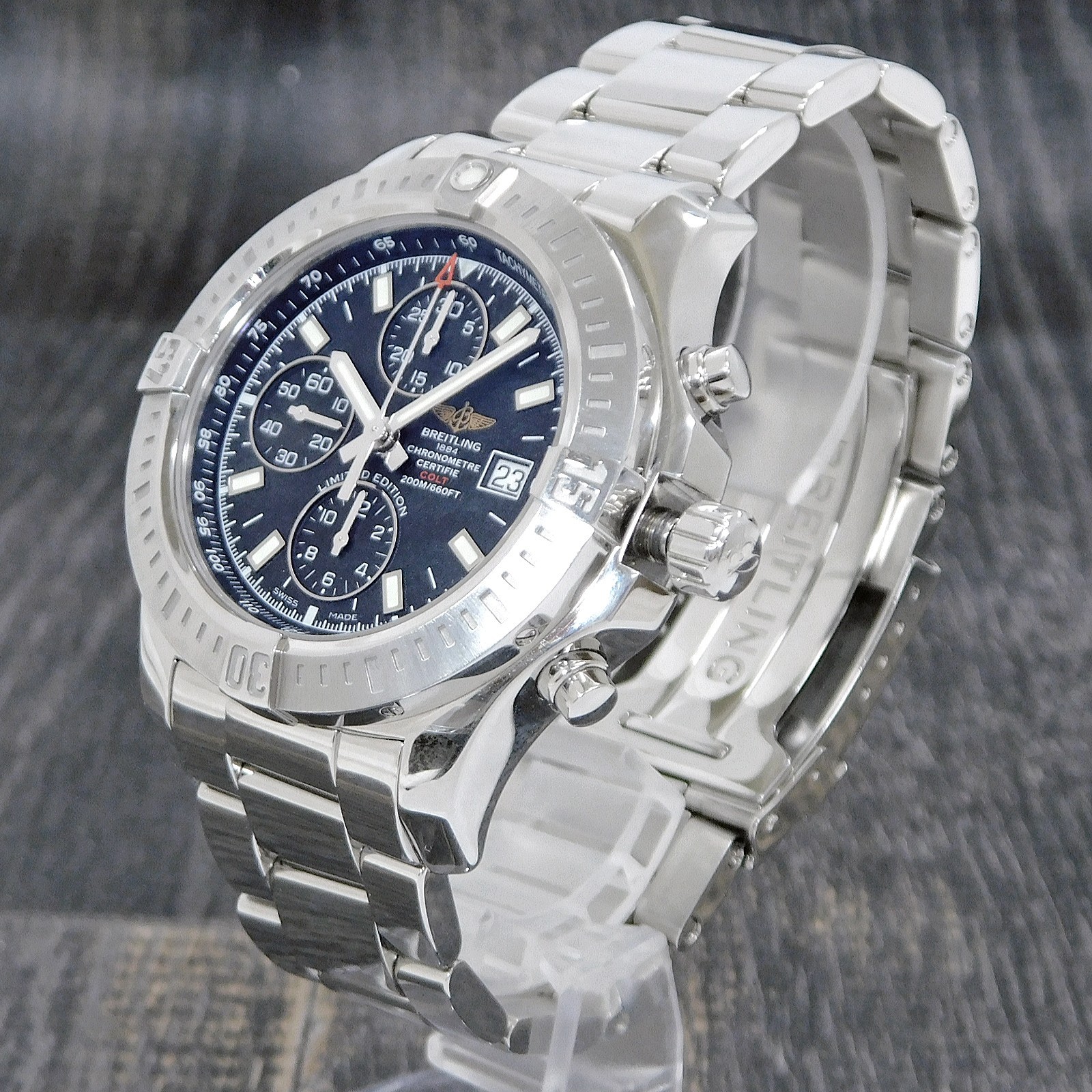 BREITLING Colt Chronograph A13388 S. Steel Automatic Men’s Watch #1238B