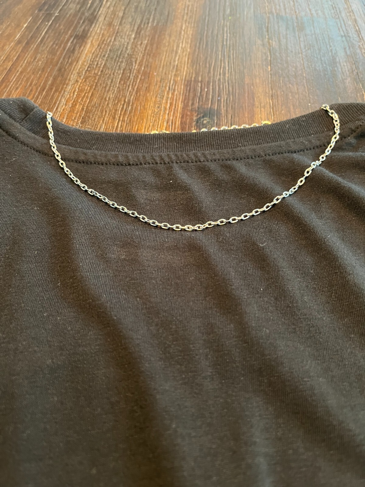 24.5 inch Stainless Steel Cable Necklace Vintage 2.2 MM Choker Chain NO CLASP