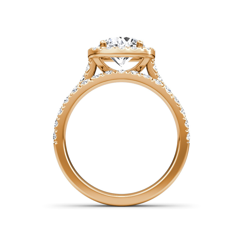 Diamond Engagement Ring VVS2 D 2.25 Carat Lab-created 14k White Gold Sparkling