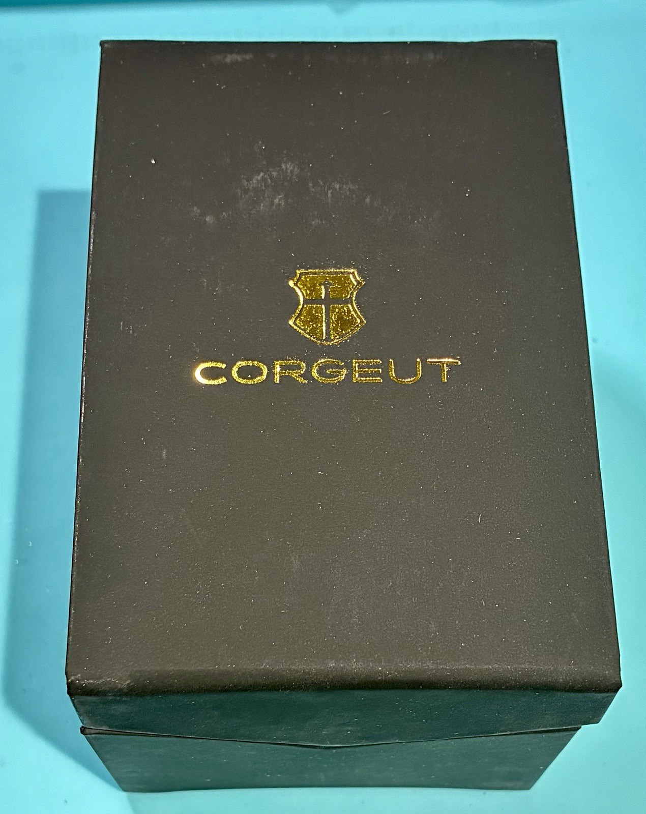 CORGEUT AUTOMATIC SAPPHIRE 41MM BLACK TEAKED DIAL OCEANMASTER STAINLESS STEEL