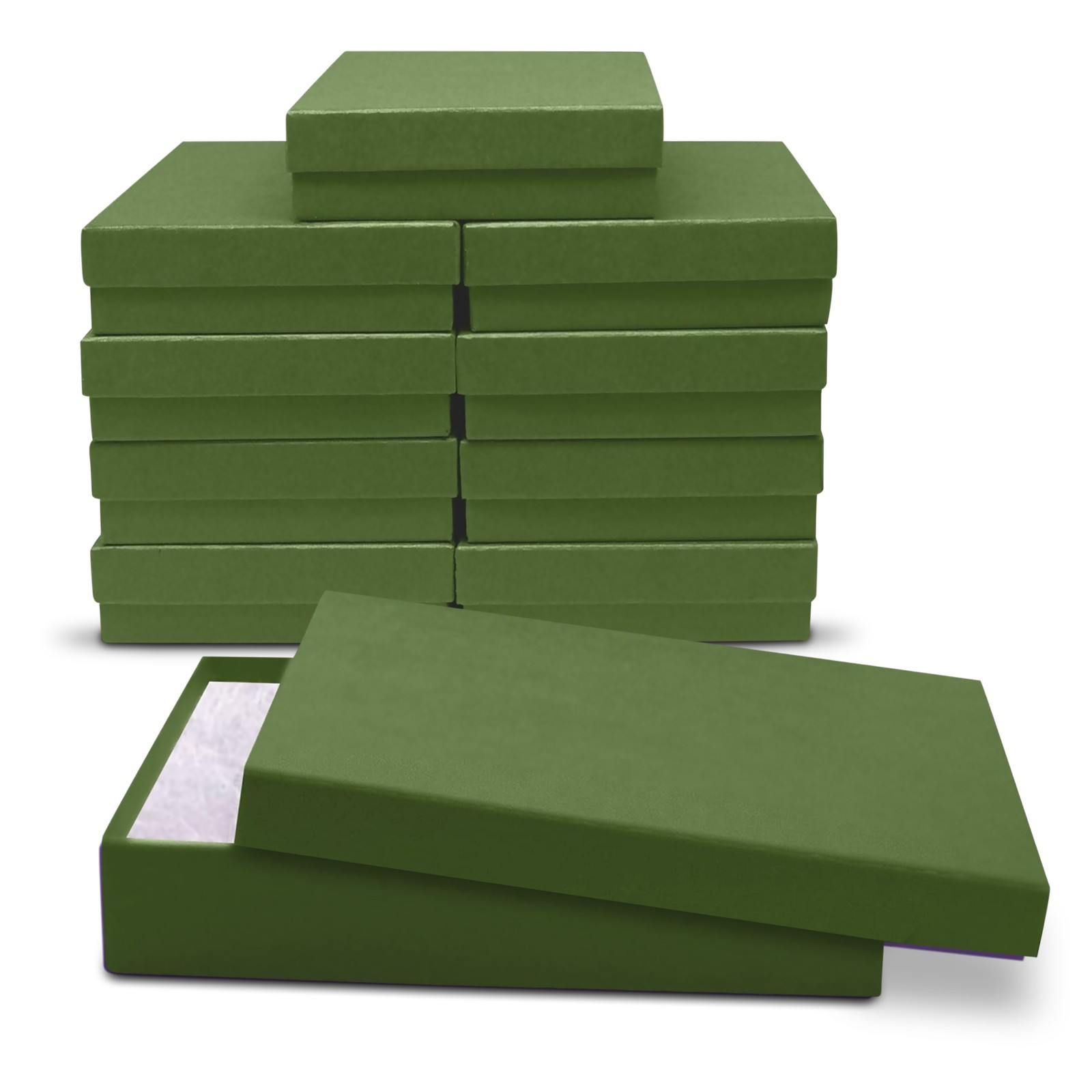 Made In US Cotton Filled Gift Boxes Jewelry Cardboard Boxes 5.5X3.5X1 – 10pcs