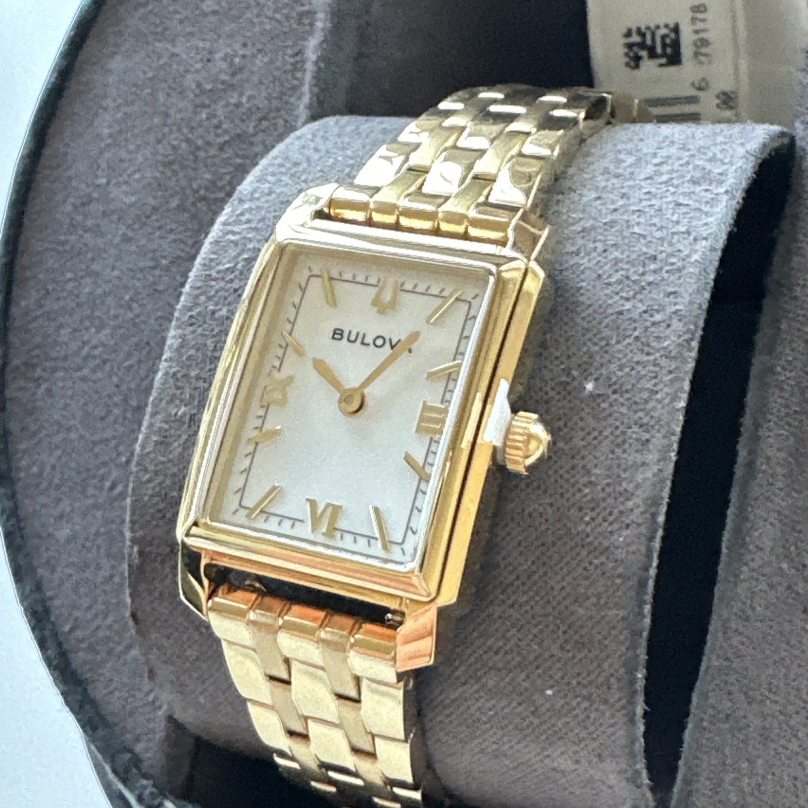 Bulova Women’s Classic Sutton Quartz Gold Stainless Steel Watch 21 MM 97L177