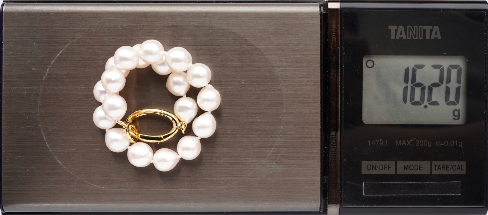 8-8.4mm Baroque White Japanese Akoya pearl Bracelet Sterling Sliver Clasp, 8″
