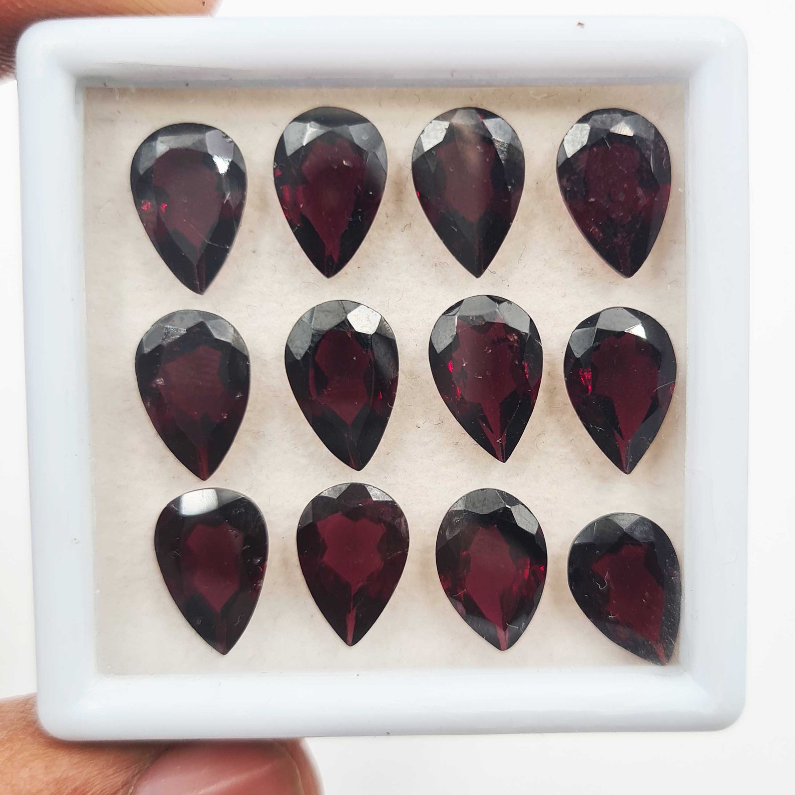 Natural Garnet Pear Cut Loose Gemstone Lot 8*12 MM 100 CT 33 Pcs