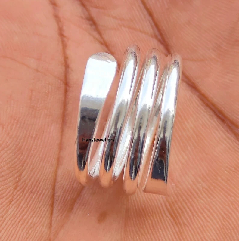 Plain Silver Ring, Handmade Ring, 925 Sterling Silver, Ring For Women, All size
