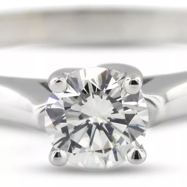 Classic Solitaire Engagement Ring 14K Gold 1.28 CT Round Lab-Grown Diamond E SI2